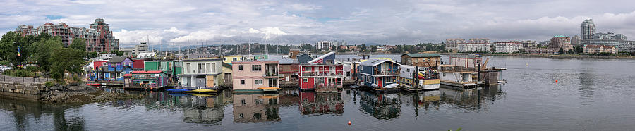 Fishermans Wharf, Victoria, B.C. Photograph by Dave Wilson