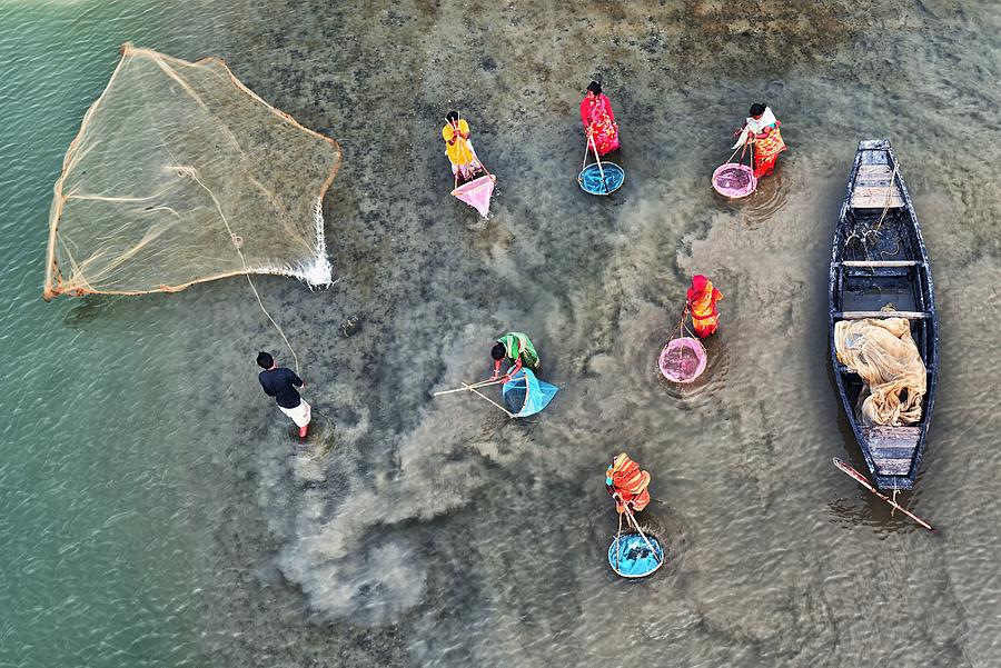 Fishing Photograph - Fishermen At Canning by Abhraneel Chakraborty