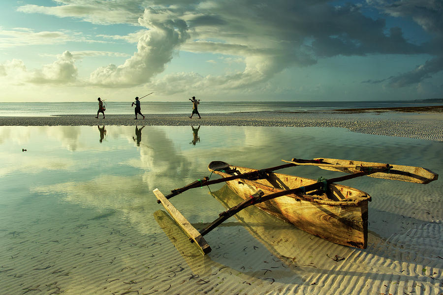 Fishers In Zanzibar, Tanzania Photograph by Dan Mirica