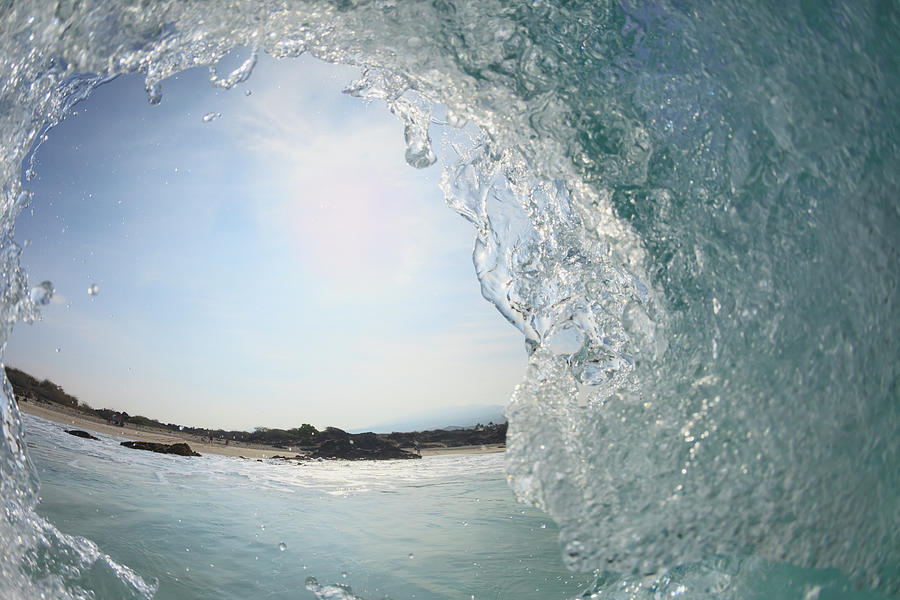 Fisheye View Of Wave Breaks At Kua Photograph by Stuart Westmorland / Design Pics