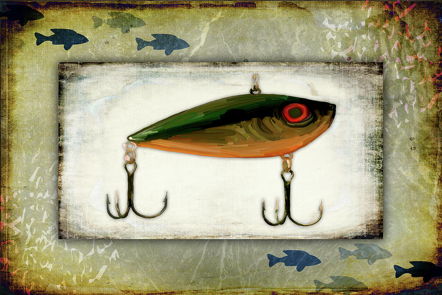 Large Minnow Lure Sculpture