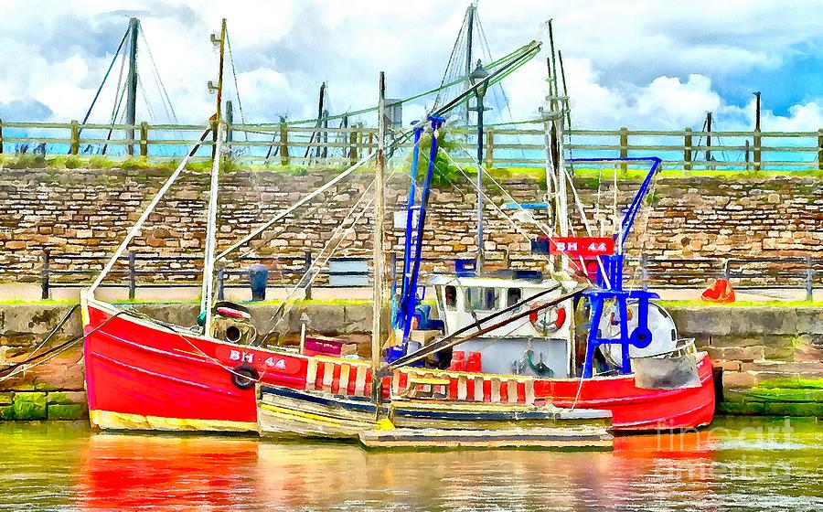 Fishing Boat digital art Photograph by Martyn Arnold