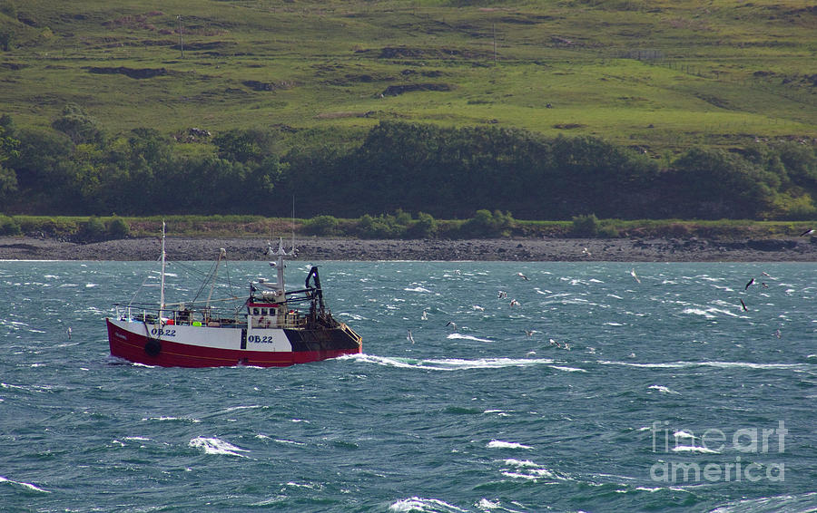 Fishing Boat In The Sound Of Mull Inner Hebrides Of Scotland Photograph