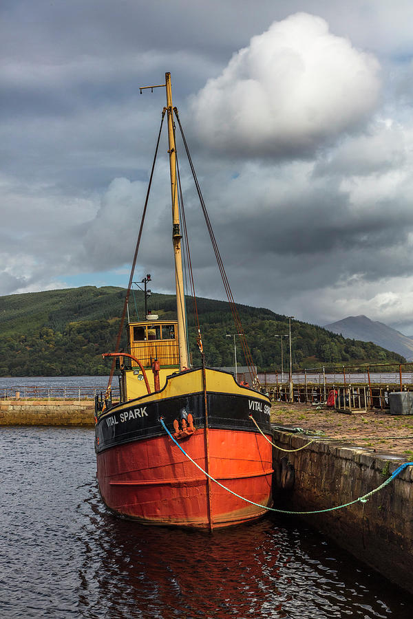 Fishing Boat on the Coast of Scotland Photograph by Debra and Dave Vanderlaan
