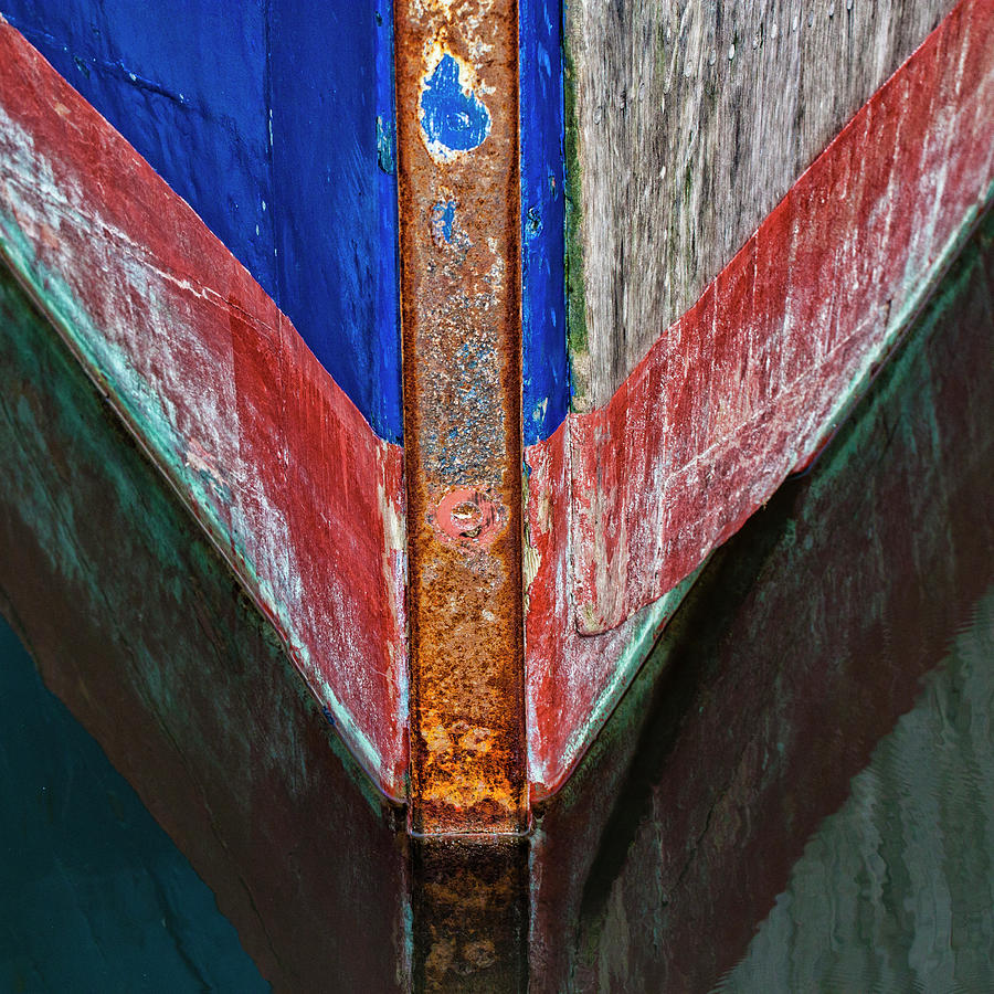 Fishing Boat Photograph - Fishing Boat Prow by Carol Leigh