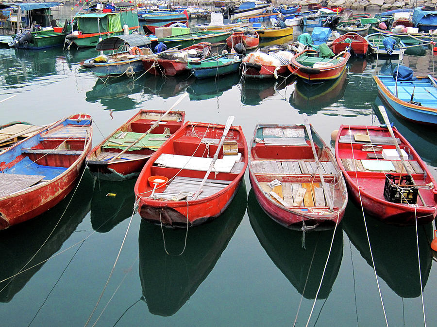 Fishing Boats Photograph by Melindachan