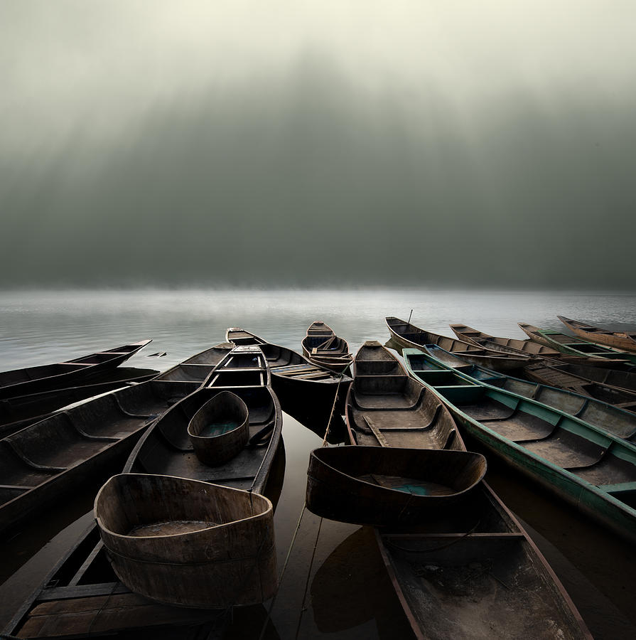 Fishing Boats Photograph by Shanyewuyu