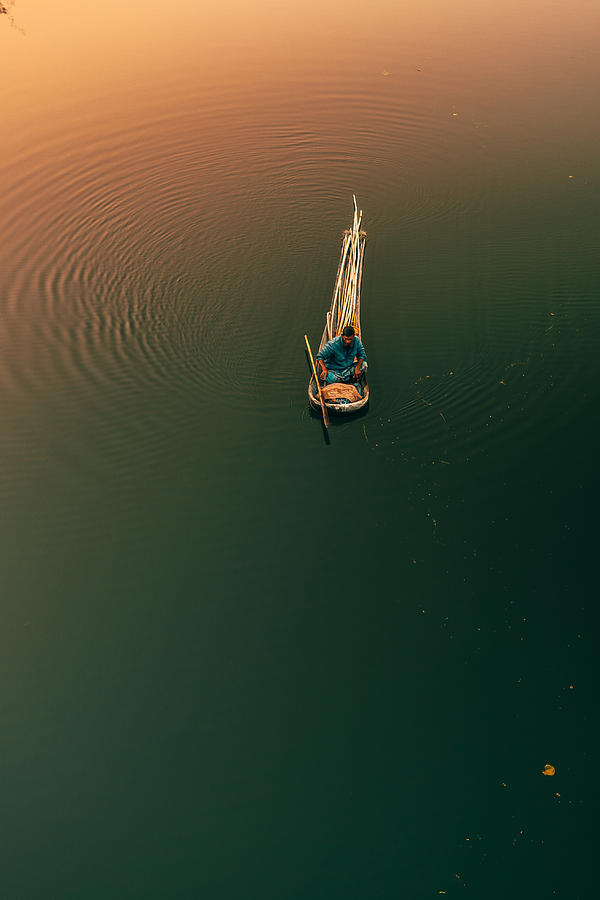 Bridge Photograph - Fishing By Boat by Fahad Ahmed