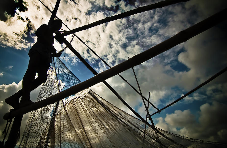 Fishing....  Dhaka, Bangladesh Photograph by Saud A Faisal