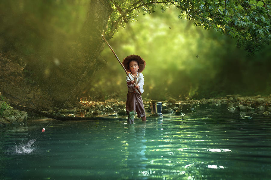 Fish Photograph - Fishing by Evgeny Loza