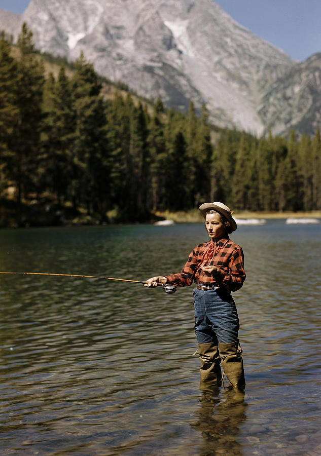 Fishing For Trout Photograph by Alfred Eisenstaedt Fishing For Trout Photograph by Alfred Eisenstaedt