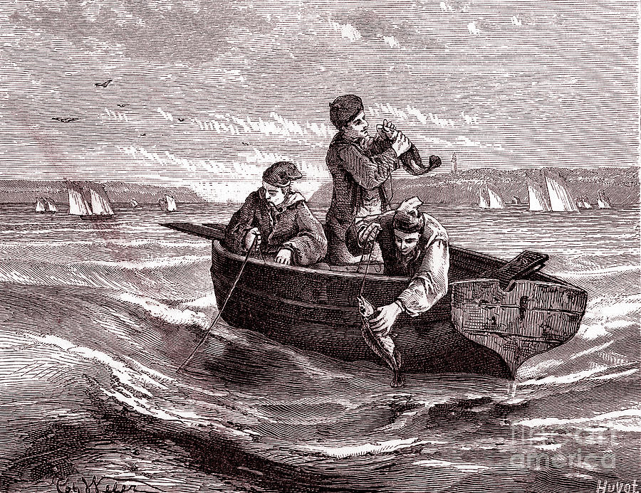 Fishing From A Small Boat Photograph by Collection Abecasis/science Photo Library
