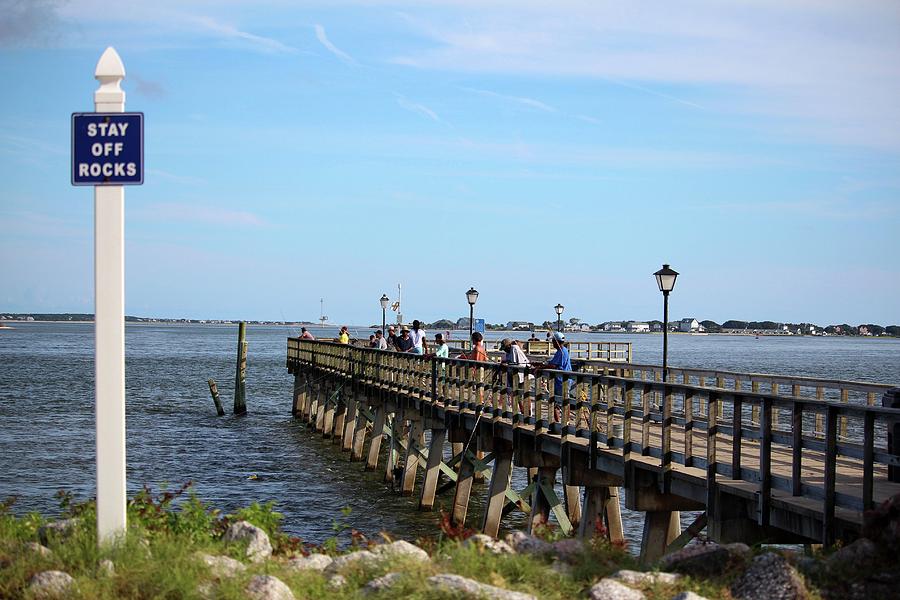 Pier Photograph - Fishing In Southport by Cynthia Guinn