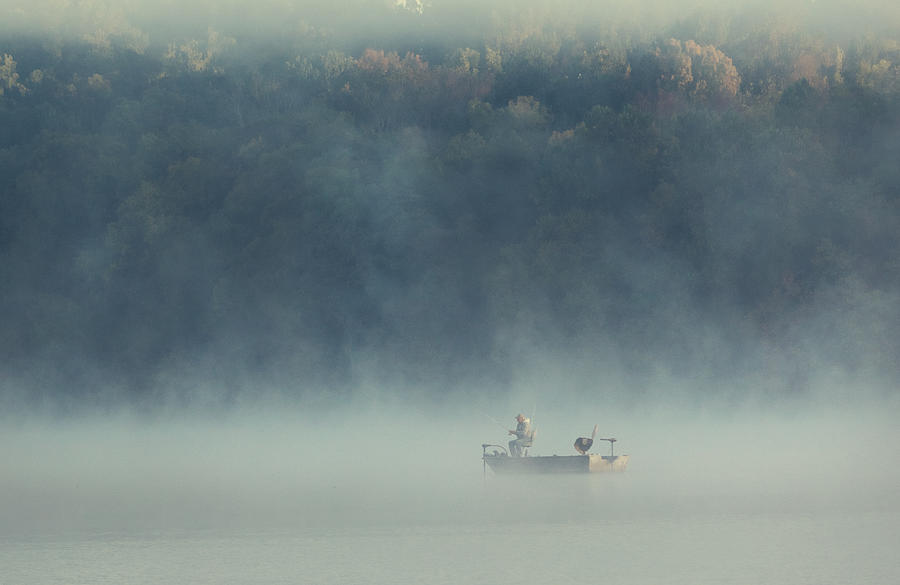 Fishing In The Foggy Morning Photograph by Mountain Cloud | Fine Art ...