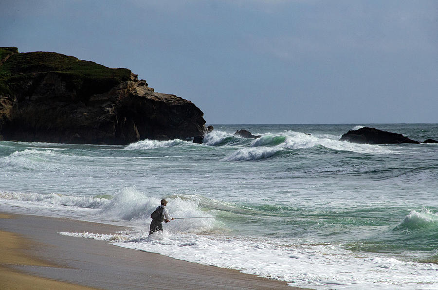 Fishing in the Surf by Marie Leslie Fishing in the Surf by Marie Leslie