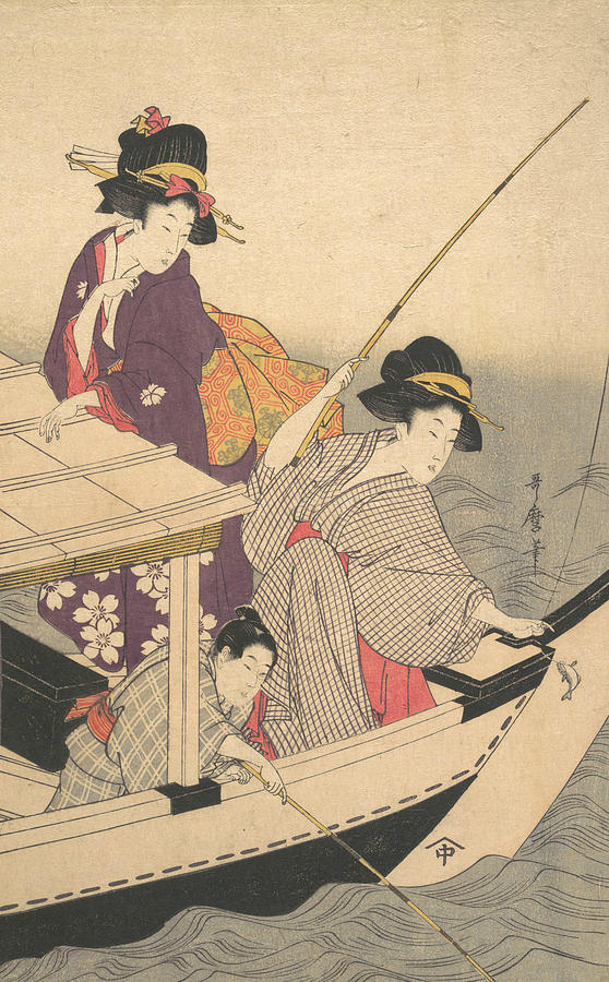 Fishing Relief by Kitagawa Utamaro