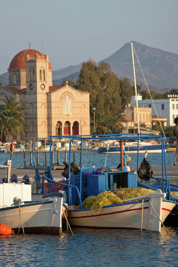 Fishing On Aegina Photograph by Bopyd