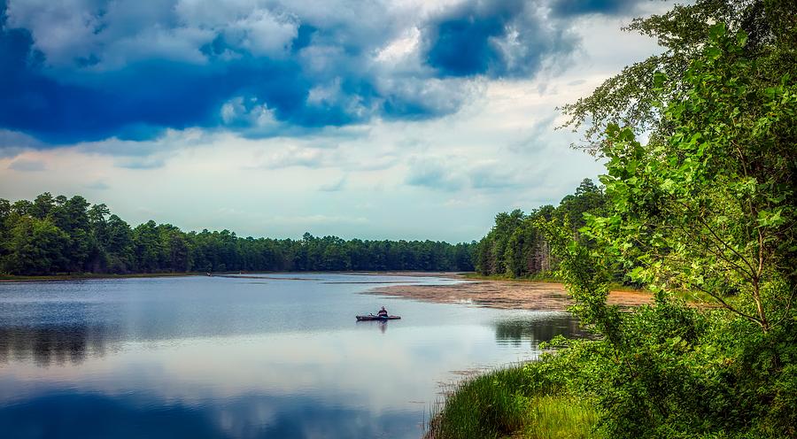 Fishing On Batsto Lake Photograph by Mountain Dreams - Pixels