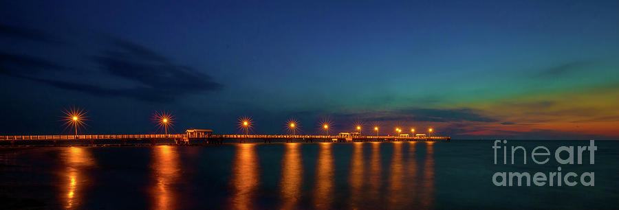 Fishing Pier At Twilight Photograph by Felix Lai
