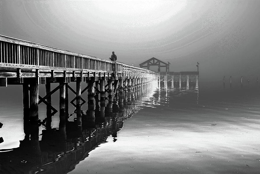 Fishing pier in Leesylvania State Park Photograph by Bill Jonscher