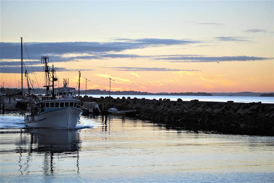 Fishing Trawler Leaving The Harbour At Nelson Bay Marina New South Wales Australia - 3 Photograph