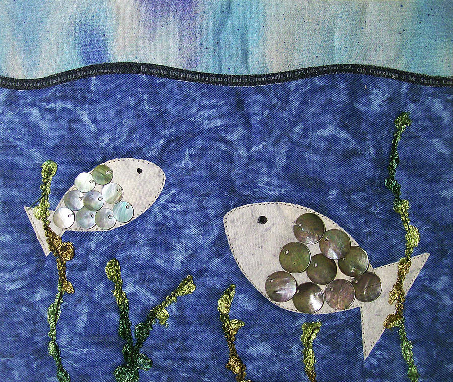 Fishy Fishy Tapestry - Textile by Pam Geisel