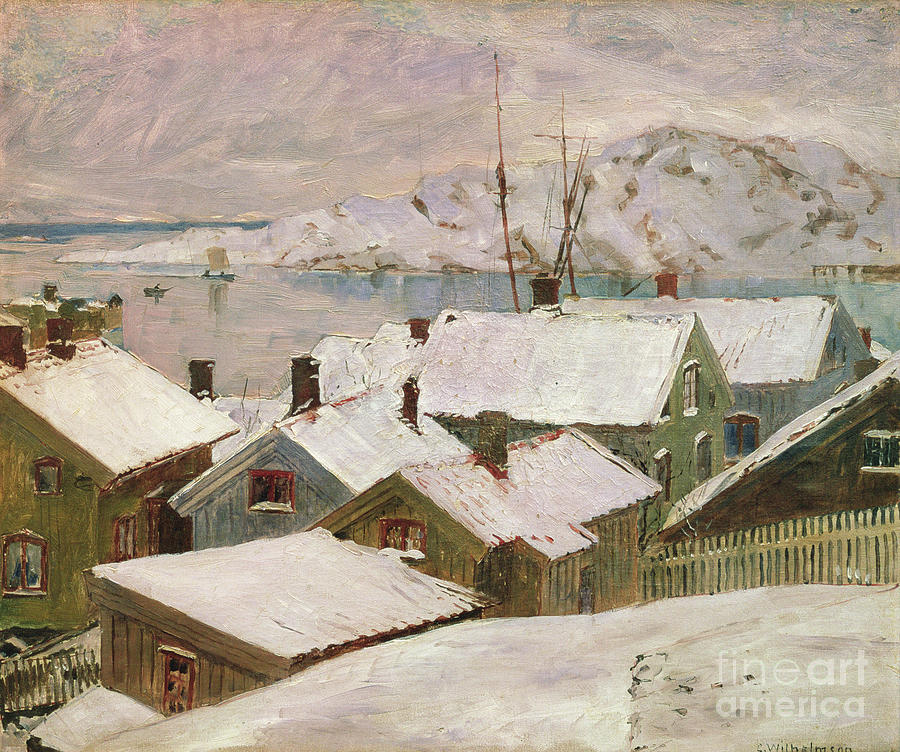 Fiskebackskil In Winter, 1899 Painting by Carl Wilhelm Wilhelmson