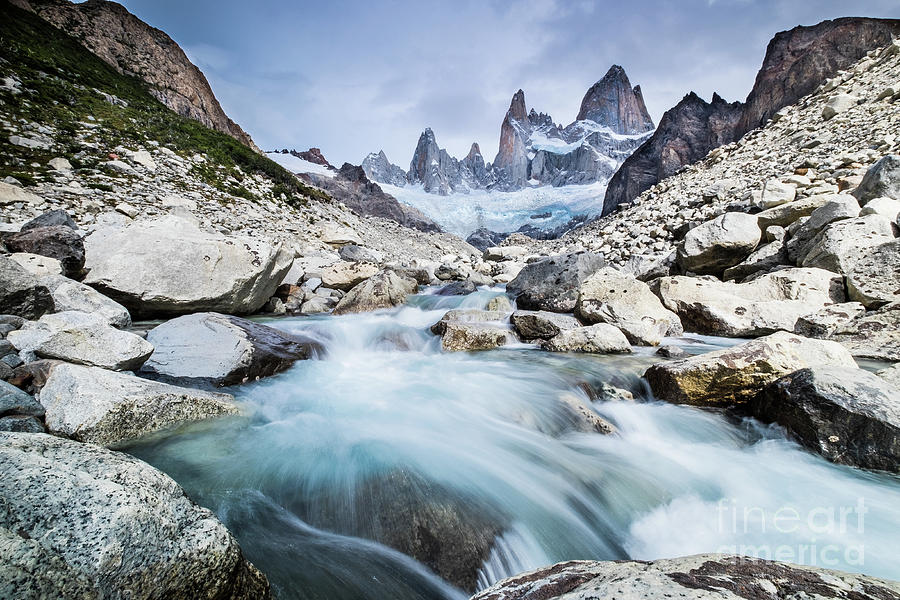 Fitz Roy on a cloudy day  Photograph by Olivier Steiner