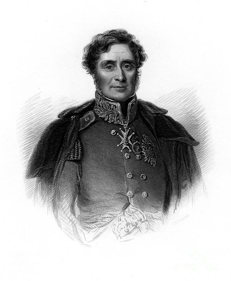 Fitzroy James Henry Somerset, 1st Baron Drawing by Print Collector