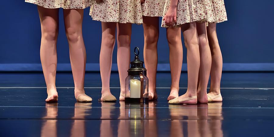 Five Dancers And Lamp Photograph by Jerry Sodorff