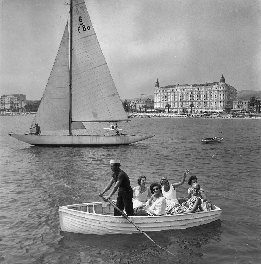 Five Girls On A Yacht Photograph by Bert Hardy