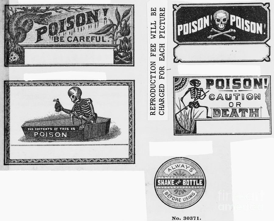 Five Labels For Poison Photograph by Bettmann
