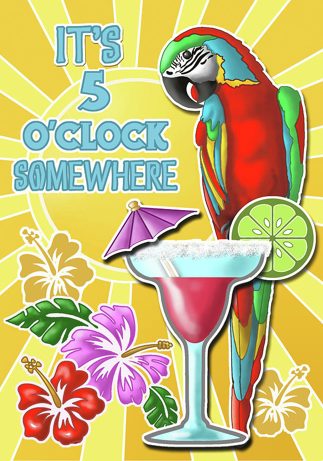 Drinks Digital Art - Five O?clock 1 by Michele Meissner