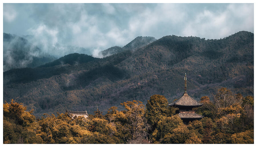 Five-storied Pagoda & Kyoto\s Nature Photograph by Ryuhei Suguri