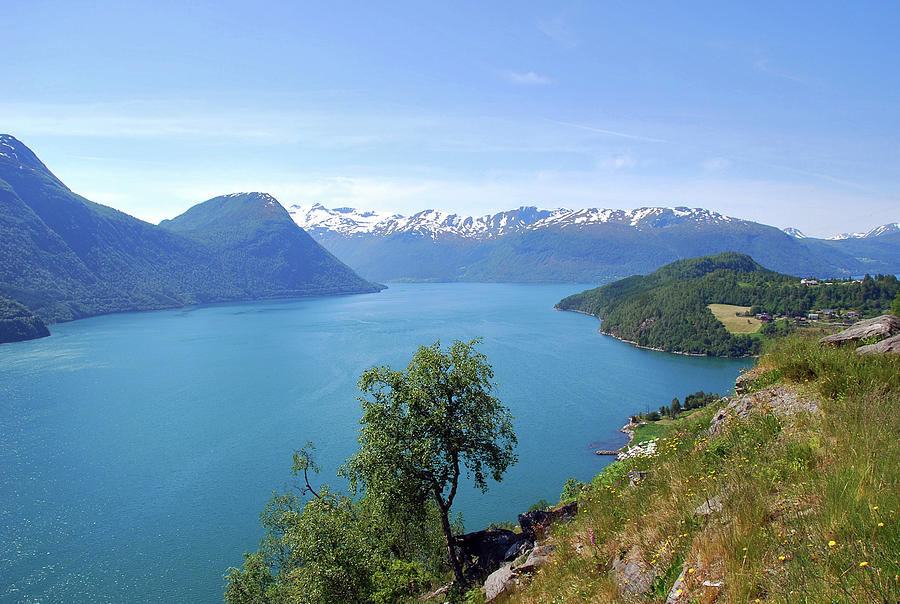 Fjord And Mountains, Norway Photograph by Jean-philippe Tournut