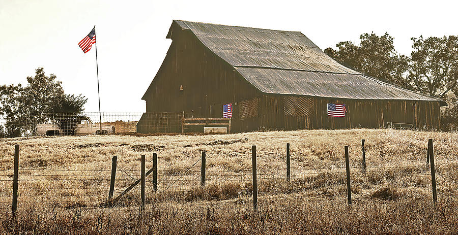 Flag Barn Photograph by Don Schimmel
