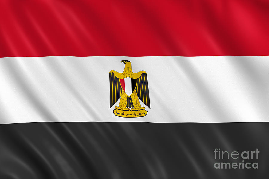 Flag Of Egypt Photograph by Visual7