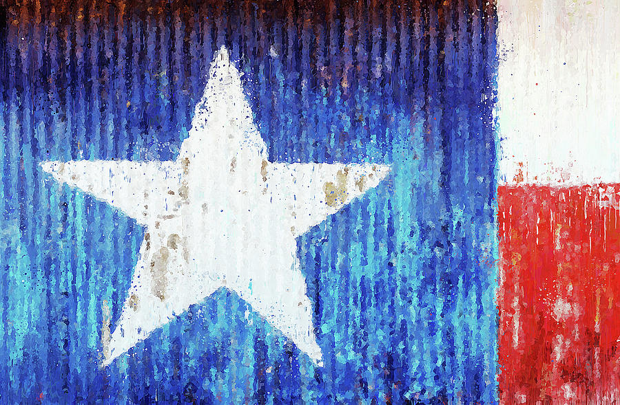 Flag of Texas Painting by AM FineArtPrints - Pixels