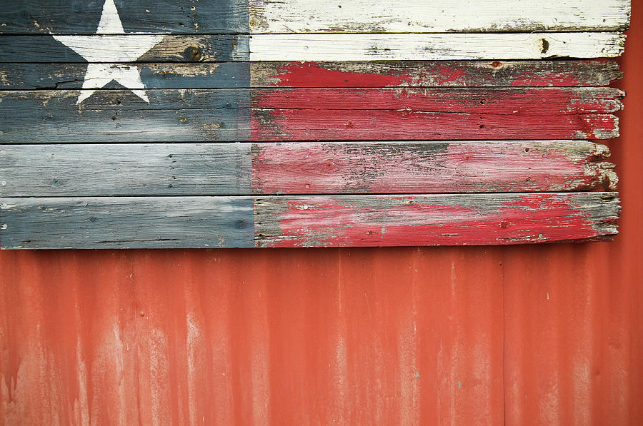 Flag Of Texas Photograph by Thad