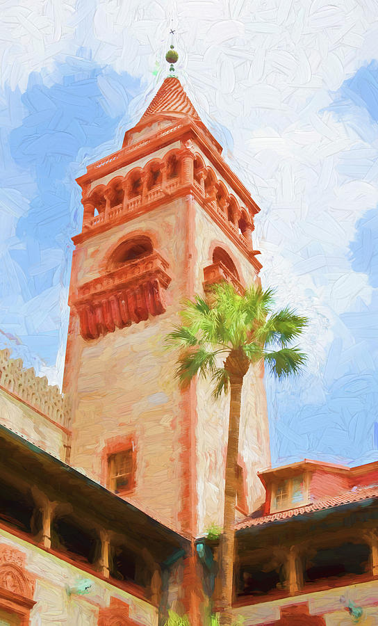 Flagler College Tower Photograph by Rich Franco