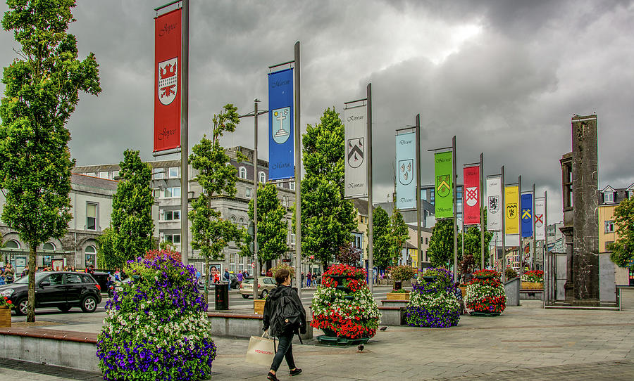 Flags of Galway Photograph by Marcy Wielfaert