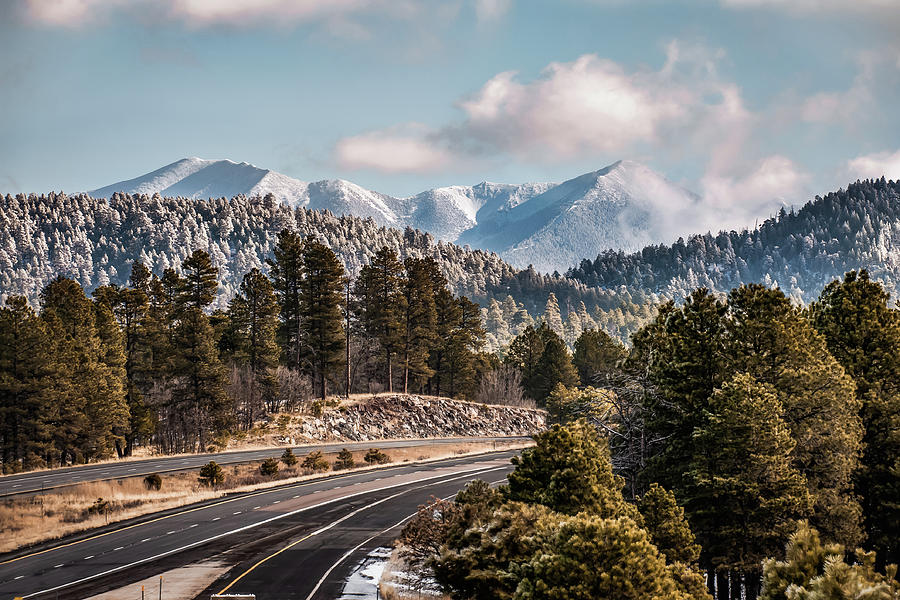 Flagstaff Arizona Frosty Mountain Landscape Photograph