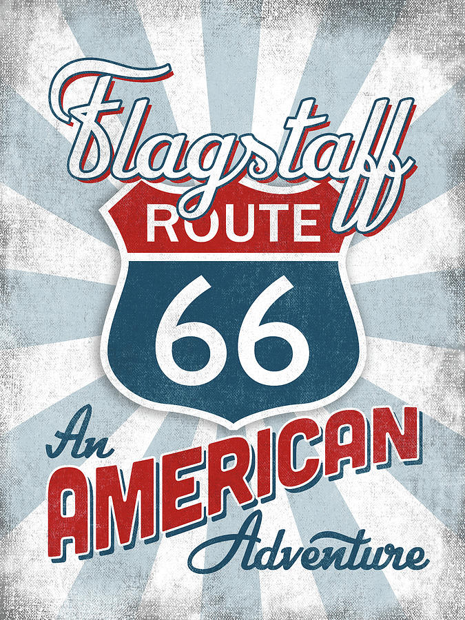 Flagstaff Route 66 America Digital Art by Flo Karp