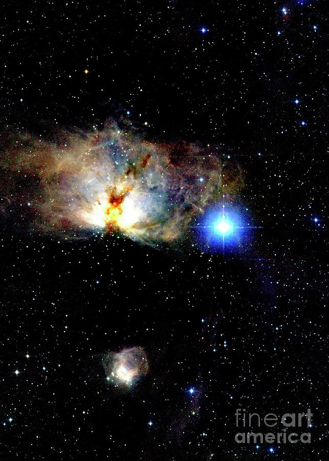 Flame Nebula Photograph by 2mass Project/nasa/science Photo Library