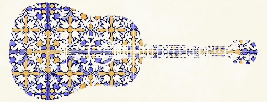 Flamenco Guitar - 03 Painting by AM FineArtPrints