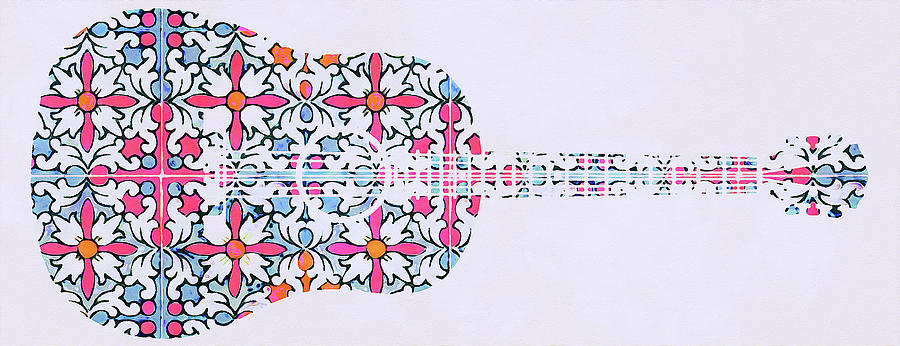 Flamenco Guitar - 04 Painting by AM FineArtPrints