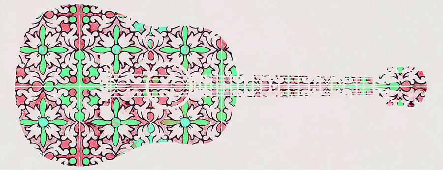 Flamenco Guitar - 05 Painting by AM FineArtPrints