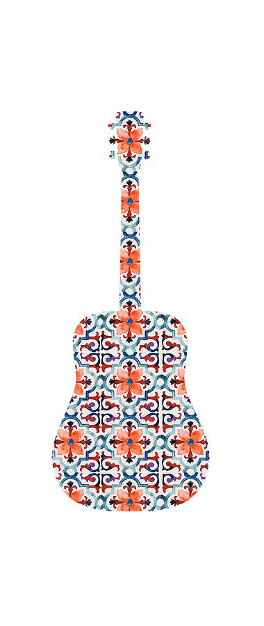 Flamenco Guitar - 06 Painting by AM FineArtPrints