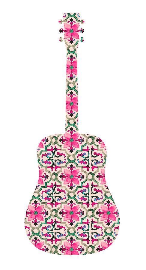 Flamenco Guitar - 10 Painting by AM FineArtPrints