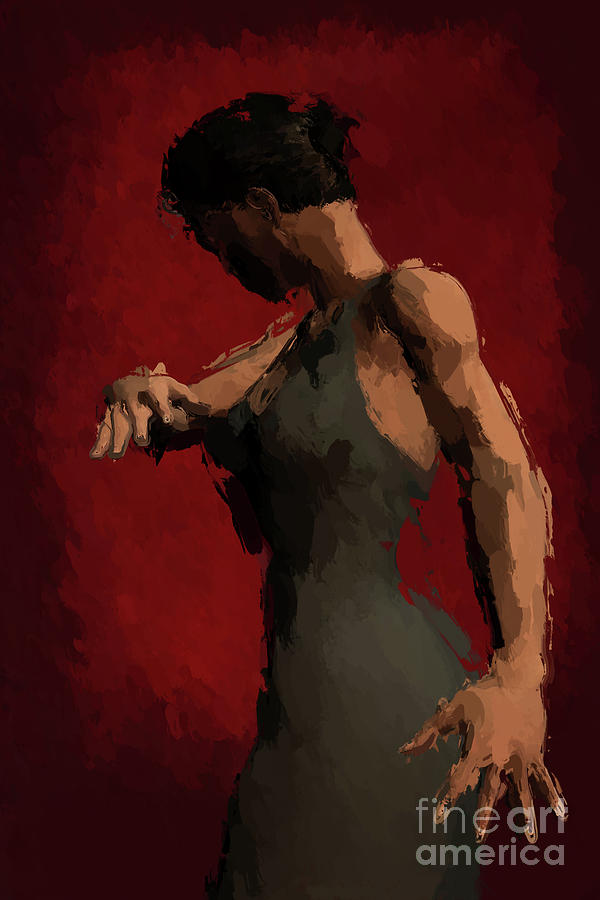 Music Painting - Flamenco Passion by John Edwards